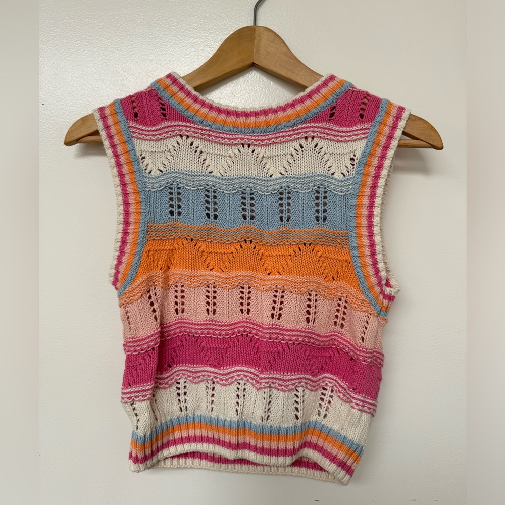 Colorful Cotton On Sweater Vest